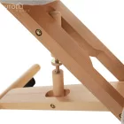 Ergonomikus térdelőszék, szürkésbarna Taupe/bükkfa, FLONET
