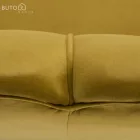 Pad Art-deco stílusban, mustár színűVelvet anyag/gold chróm-arany, NOBLIN