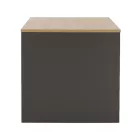 Íróasztal, grafit/tölgyfa artisan, RIOMA NEW TYP 11