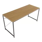 Íróasztal tölgy/fekete, 150x60 cm, MELLORA
