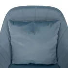 Irodai szék, kék Velvet szövet/króm, KLIAN