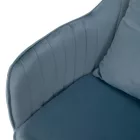 Irodai szék, kék Velvet szövet/króm, KLIAN