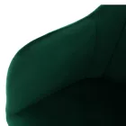 Forgószék, Velvet szövet, smaragd/bükk, DALIO