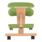 Ergonomikus térdelőszék, rzöld/bükkfa, GROCO