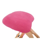 Ergonomikus térdelőszék, rózsaszín/bükkfa, GROCO