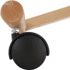 Ergonomikus térdelőszék, narancs/bükkfa, FLONET