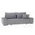 Kinyitható heverő, világosszürke, KEVAN BIG SOFA