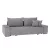 Kinyitható heverő, világosszürke, KEVAN BIG SOFA