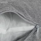 Kinyitható heverő, világosszürke, KEVAN BIG SOFA