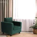 Fotel smaragd szövet, LUANA