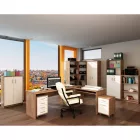 Kétoldalas íróasztal, kraft dunkel, JOHAN 2 NEW 08 JH112
