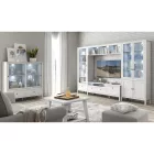 Alacsony vitrin 2W2S, fehér, OLJE