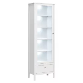 Vitrin 1W1S, fehér, OLJE