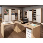 PC asztal, artisan tölgy/fehér, RIOMA TYP 11
