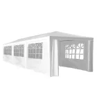 Kerti party sátor, fehér, 3x9 m, TEKNO NEW TYP 3 + 8 oldalsó résszel
