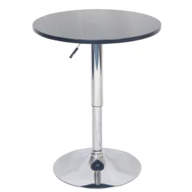   Bárasztal, magasság állítással, króm/ fekete, átmérő 60 cm, BRANY 2 NEW