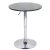Bárasztal, magasság állítással, króm/ fekete, átmérő 60 cm, BRANY 2 NEW