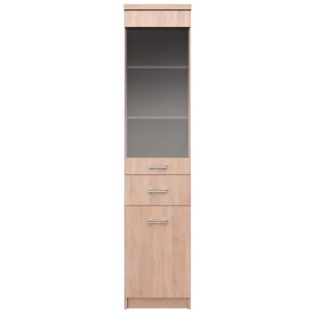 Vitrin 1D1W1S, sonoma tölgy, univerzális,TOPTY TYP 32