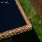 Kerti rattan szett, világosbarna/fekete, MADUL