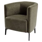 Design fotel, zöld/fekete, KAPY