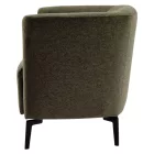 Design fotel, zöld/fekete, KAPY