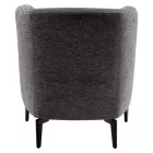 Design fotel, szürke/fekete, KAPY
