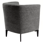 Design fotel, szürke/fekete, KAPY