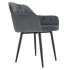 Design fotel, szürke Velvet szövet, VERIO