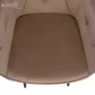 Fotel, világosbarna/fekete, VERIO