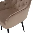 Fotel, világosbarna/fekete, VERIO