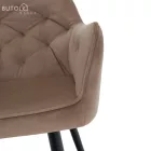 Fotel, világosbarna/fekete, VERIO