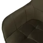 Design fotel, zöld Velvet/fekete, PETIN