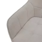 Design fotel, bézs/fekete, MARKEN