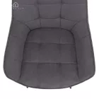 Design fotel, szürke/fekete, MARKEN