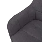 Design fotel, szürke/fekete, MARKEN