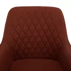 Design fotel, barna/fekete, OSKOR