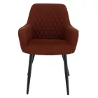 Design fotel, barna/fekete, OSKOR