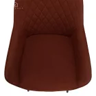 Design fotel, barna/fekete, OSKOR