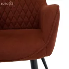 Design fotel, barna/fekete, OSKOR