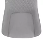 Design fotel, világosszürke/fekete, OSKOR