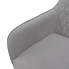 Design fotel, világosszürke/fekete, OSKOR