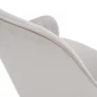 Design fotel, bézses szürke Velvet szövet, AURIL