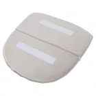 Design fotel, bézses szürke Velvet szövet, AURIL