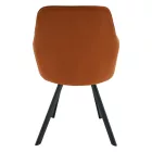 Design fotel, terrakotta Velvet szövet, AURIL