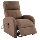 Állítható relaxációs fotel, világosbarna, NERIS