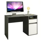 PC asztal, grafit/fehér, BILI NEW