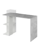 Számítógépasztal, beton/fehér, ANDREO NEW