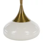 Kisasztal, fehér Ivory/arany, FEJ