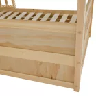 Montessori ágy, 90x200, természetes, tömör, BIANKA