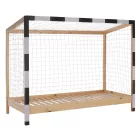 Montessori ágy, természetes/fehér/fekete, 90x200, FUTAL